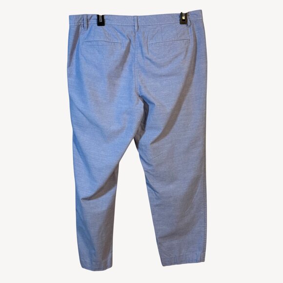 Talbot's Relaxed Chino Pants Size 12 Newport Chambray - Picture 3 of 5